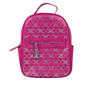 Juicy Couture Pink Mini Backpack Rhinestone Studded Pleather Backpack NWT